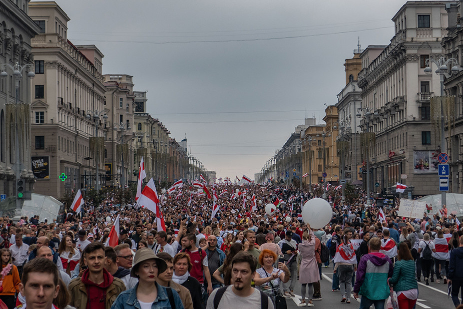 Протестная акция в Минске 23 августа 2020 года